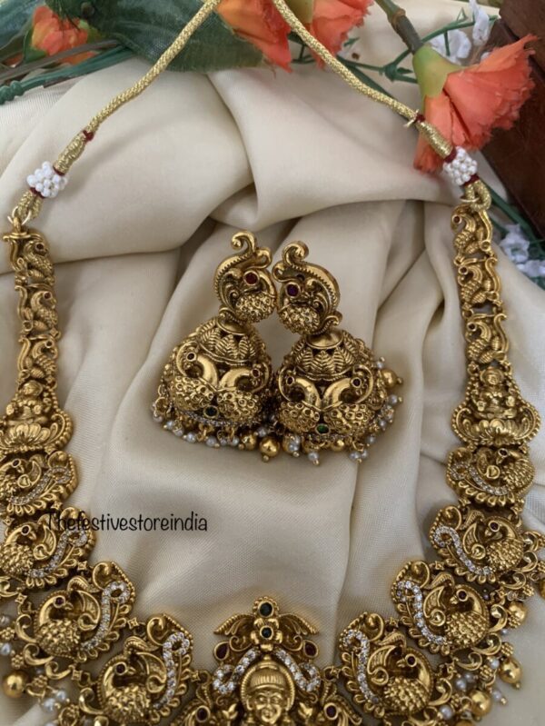 Lakshmi gold beads set