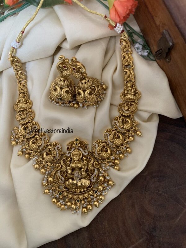 Lakshmi gold beads set