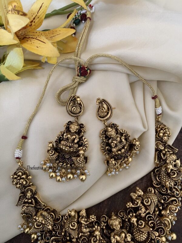 Antique polish 3D Lakshmi set