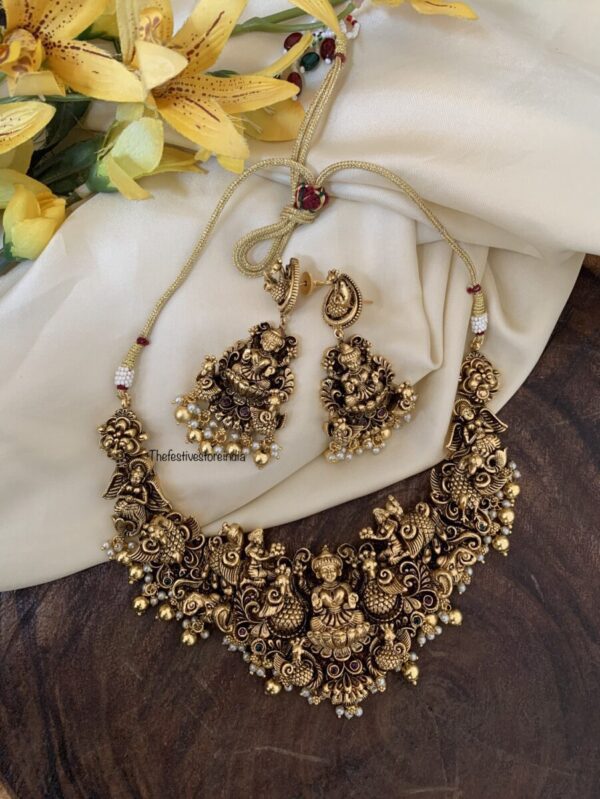 Antique polish 3D Lakshmi set