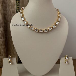 Single layer kundan set