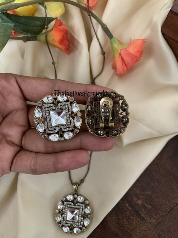 White Victorian Pendant set