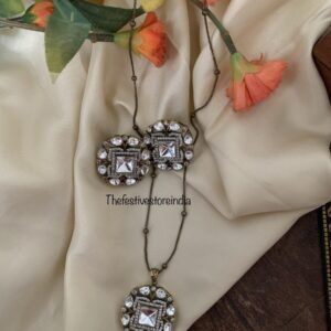 White Victorian Pendant set