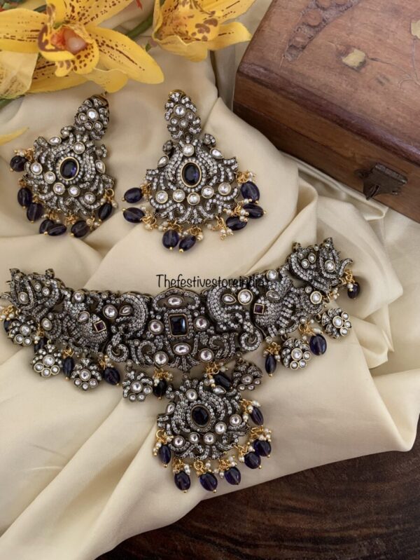 Victorian Purple Bridal choker set