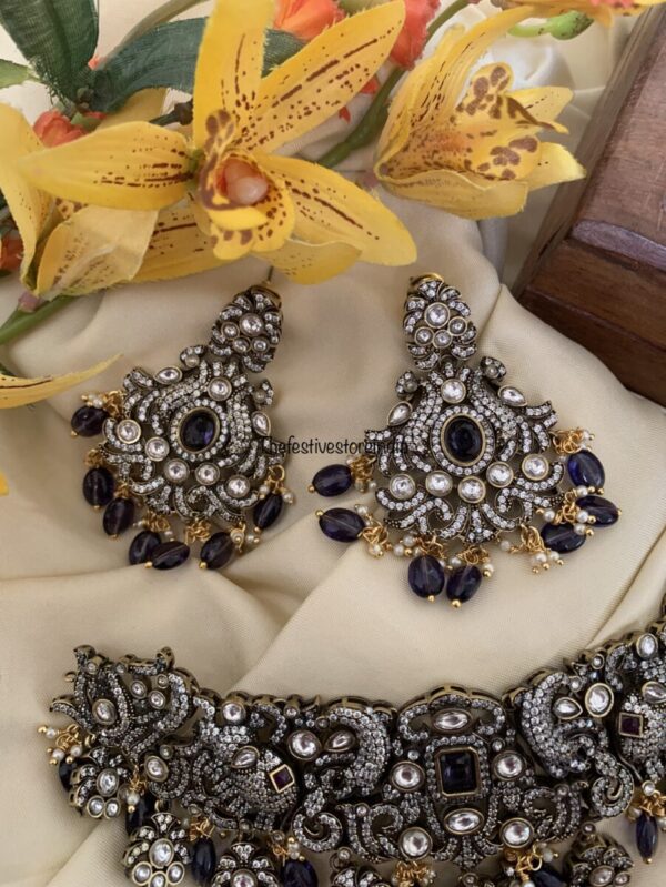 Victorian Purple Bridal choker set