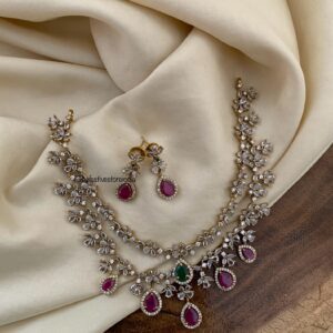 CZ multi necklace set