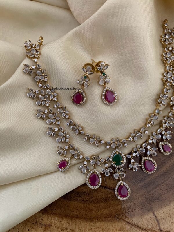 CZ multi necklace set