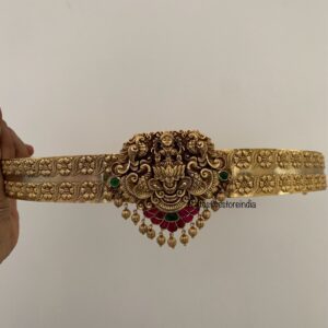 Gold look alike Lakshmi pendant hipbelt