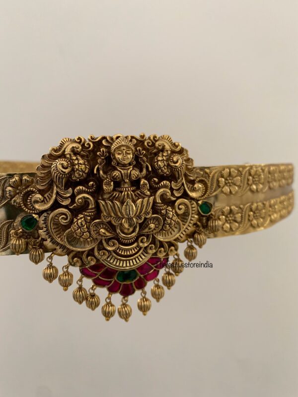 Gold look alike Lakshmi pendant hipbelt