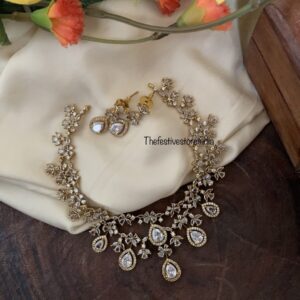 CZ White necklace set