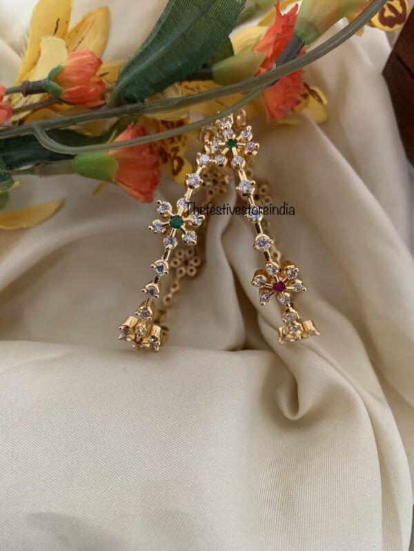 Diamonds look alike set of 2 bangles
