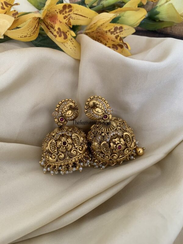 Bridal nakshi navilu jhumkas