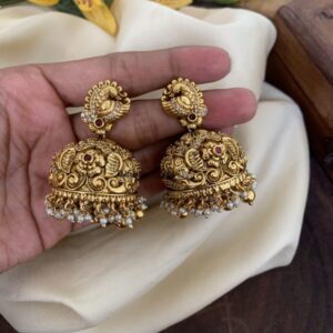 Bridal nakshi navilu jhumkas