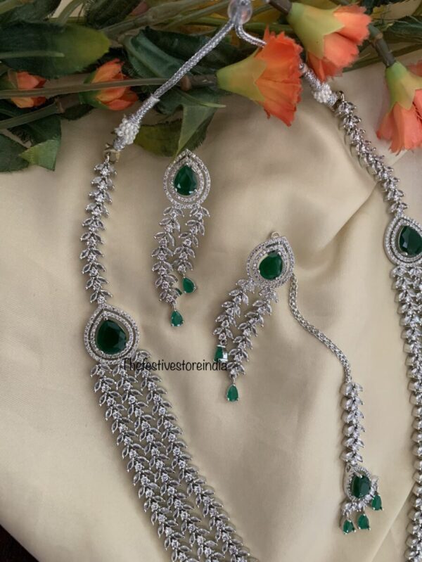 3layer green haaram set