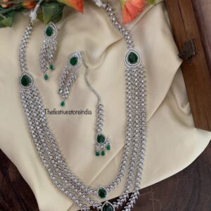 3layer green haaram set