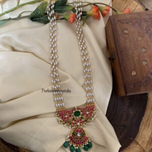 Rice pearls Jadau haara