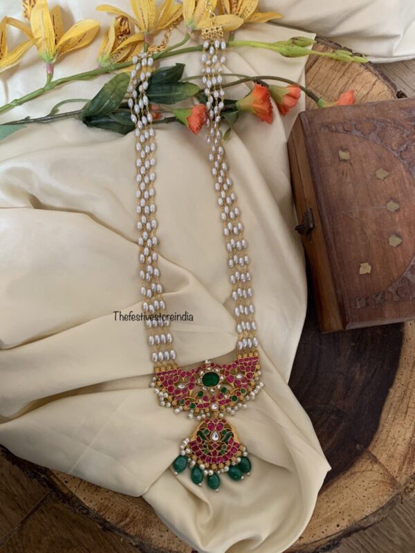 Rice pearls Jadau haara