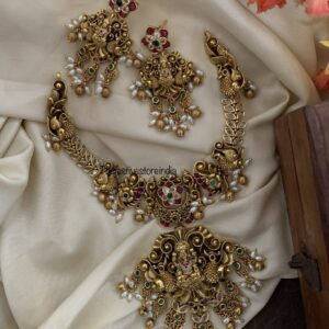 Lakshmi bridal rice pearls set