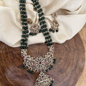 Green beads Victorian haaram set