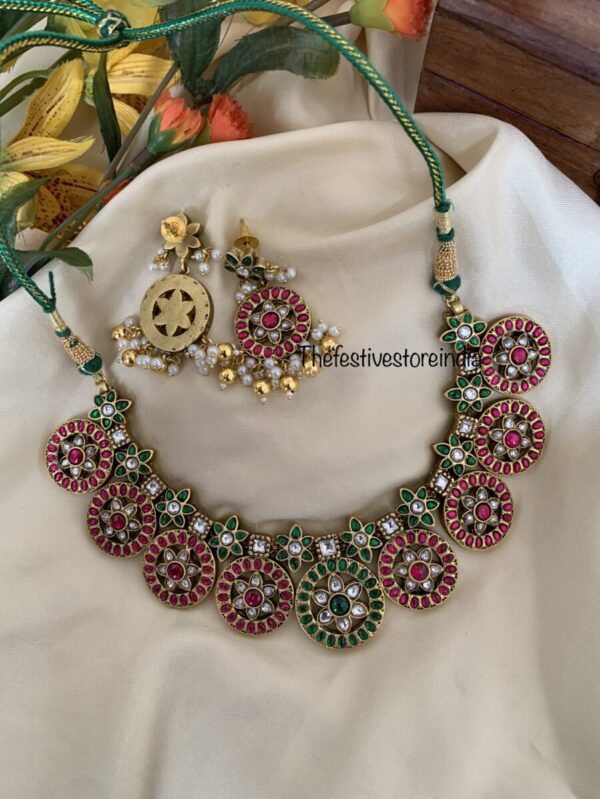 Bottu Jadau necklace set