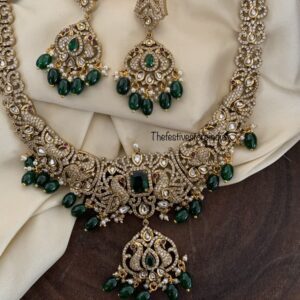 Grand Victorian Green block haaram set