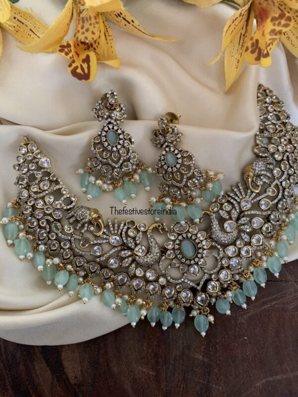 Pastel drops Victorian Necklace set