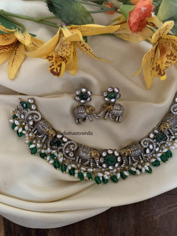 Elephant Kanti Green Victorian set