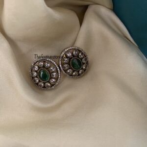 Green Victorian studs