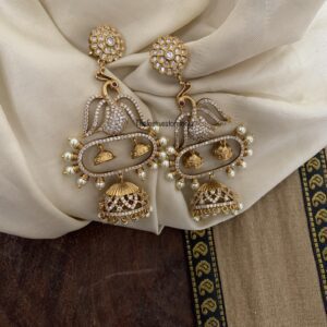 Navilu pearls jhumkas