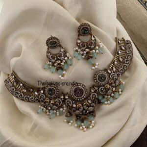 Mint peacock victorian set