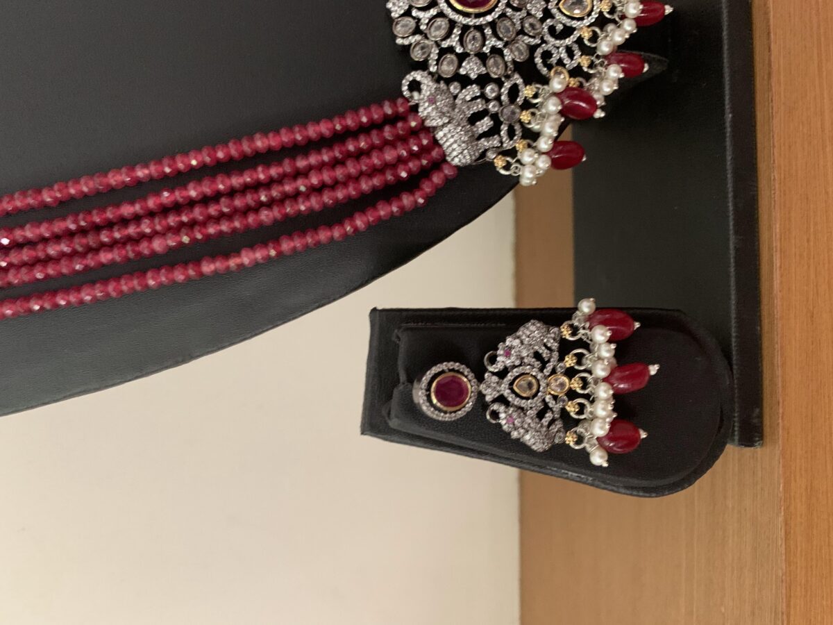 Maroon Victorian Haaram set