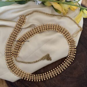 Budgeted Matte all gold waist chain