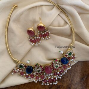 Mauve Jadau Hasli set