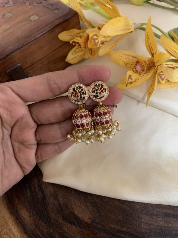 Classic kemp jhumkas