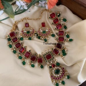 Multi colour Kemp blocks necklace set