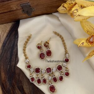 Ruby Victorian drops set