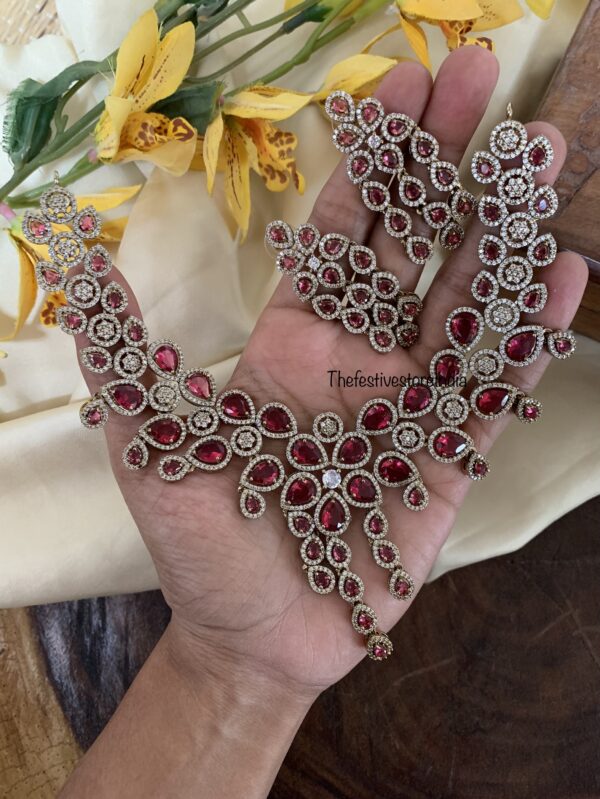 Bridal Ruby Victorian set