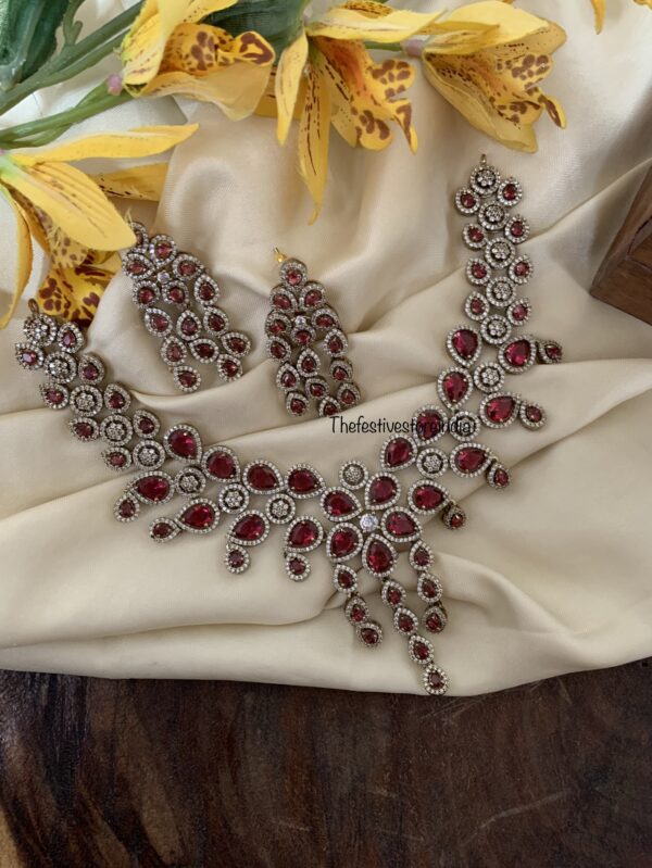 Bridal Ruby Victorian set