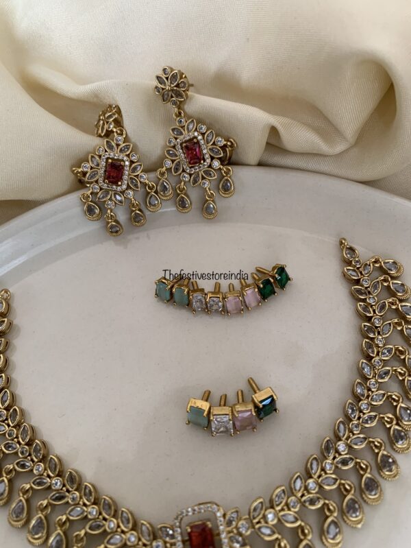 AD changeable drops necklace set