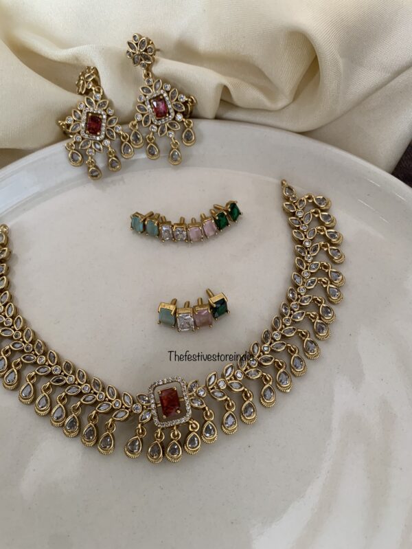 AD changeable drops necklace set