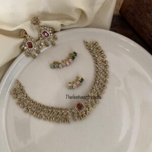 AD changeable drops necklace set