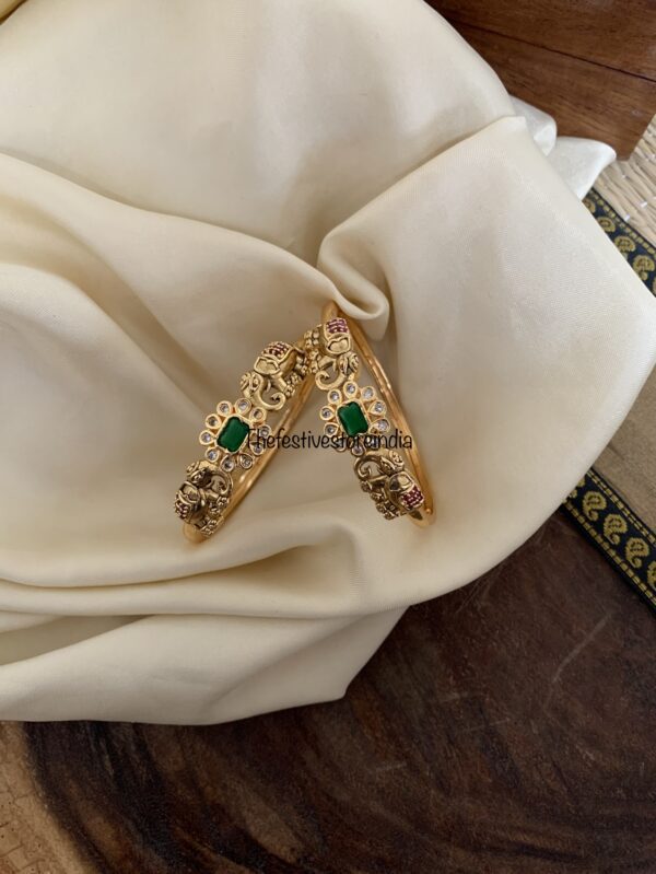 Mopp Emerald Elephant bangles