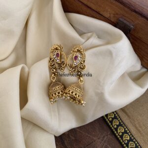 Peacock jhumkas