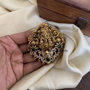 Temple Lakshmi AD Bun pin / pendant