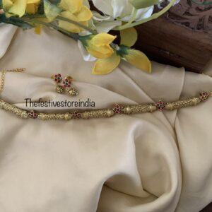 Carvings and floral minimalist jadau set