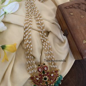 Rice pearls jadau haaram - 42cms