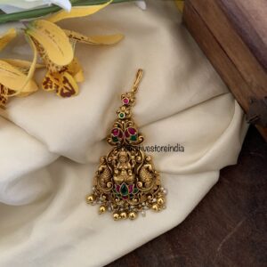 Bridal Lakshmi gold maangtikka