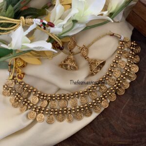 Premium polish Kaasu necklace set with a twist