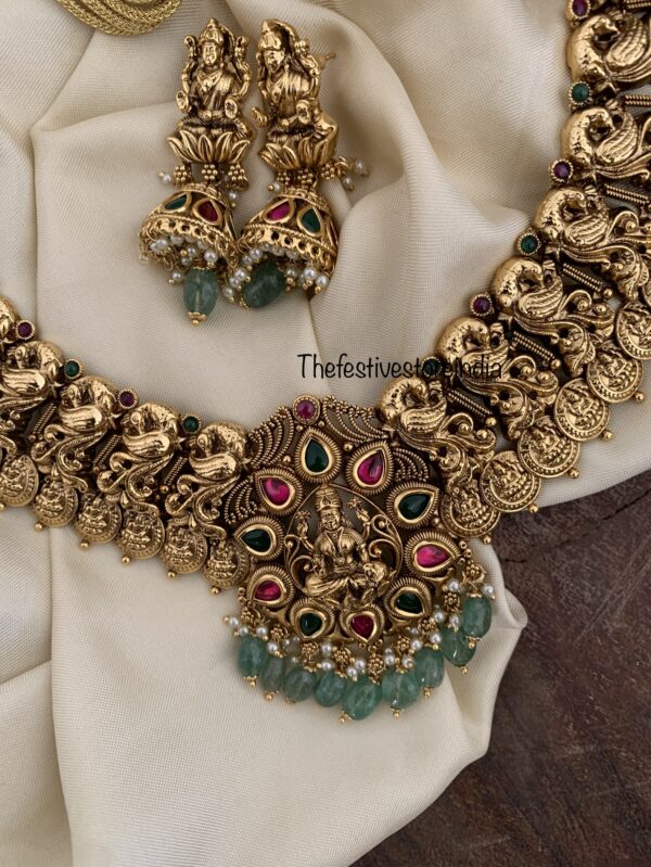 Bridal Lakshmi kaasu necklace set
