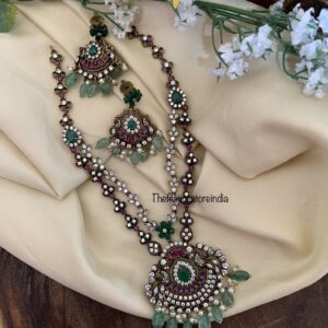 Unique 2 layer Rubyrose mint drops Victorian set